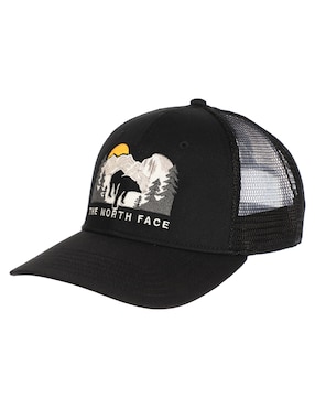 Gorra con visera curva snapback para senderismo The North Face Embroidered Mudder Trucker para mujer