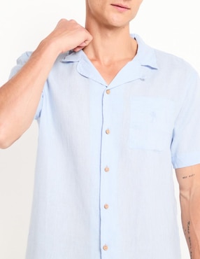 Camisa casual Boardies de algodón manga corta para hombre