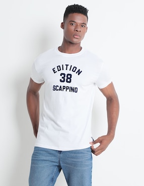 Playera Scappino Cuello Redondo Para Hombre