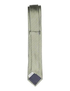 Corbata Scappino regular de seda estampado lunares para hombre