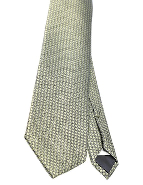 Corbata Scappino regular de seda estampado lunares para hombre