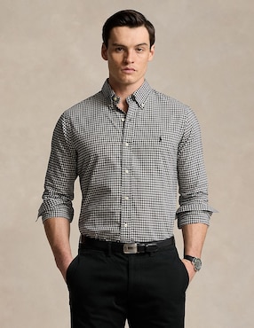 Camisa Casual Polo Ralph Lauren De Algodón Manga Larga Para Hombre