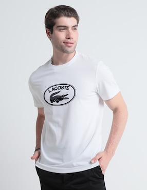 Playera Lacoste Cuello Redondo Para Hombre