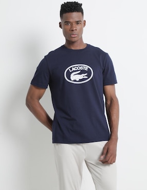 Playera Lacoste Core Collection Cuello Redondo Para Hombre