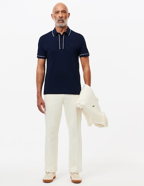 Playera Tipo Polo Lacoste Core Essentials Para Hombre