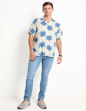 Camisa playa Oas manga corta para hombre