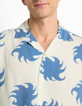 Camisa playa Oas manga corta para hombre