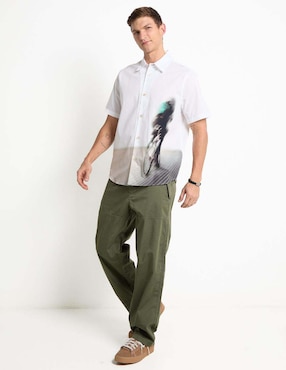 Camisa casual Ps by Paul Smith de algodón manga corta para hombre