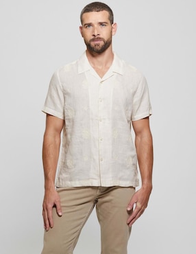 Camisa Casual GUESS Manga Corta Para Hombre