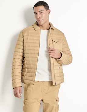 Chamarra casual Jott de algodón capitonada para hombre