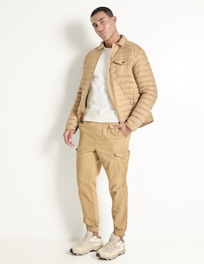 Chamarra casual Jott de algodón capitonada para hombre