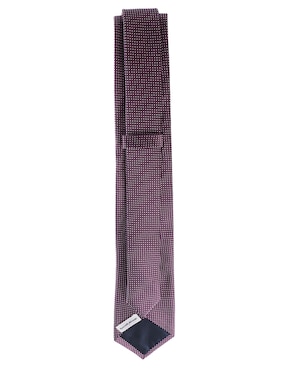 Corbata Scappino regular de seda estampado lunares para hombre