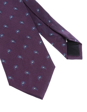 Corbata Scappino regular de seda estampado paisley para hombre