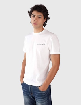 Playera Calvin Klein Jeans Cuello Redondo Para Hombre