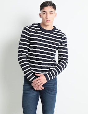 Suéter Tommy Hilfiger Cuello Redondo Para Hombre