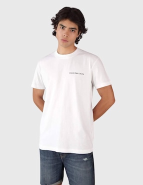 Playera Calvin Klein Jeans Cuello Redondo Para Hombre