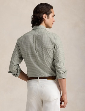 Camisa casual Polo Ralph Lauren de algodón manga larga para hombre