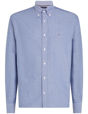 Camisa Casual Tommy Hilfiger De Algodón Manga Larga Para Hombre