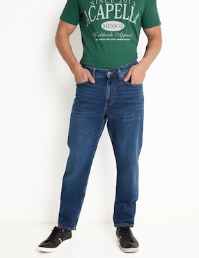 Jeans Straight Tommy Hilfiger Deslavado Para Hombre