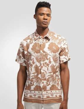 Camisa Casual GUESS Manga Corta Para Hombre