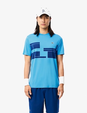 Playera Lacoste Novak Djokovic On Court Cuello Redondo Para Hombre