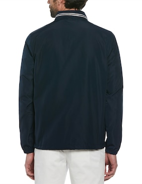 Chamarra casual Original Penguin impermeable capucha desmontable para hombre
