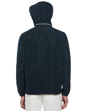 Chamarra casual Original Penguin impermeable capucha desmontable para hombre