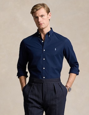 Camisa casual Polo Ralph Lauren de algodón manga larga para hombre
