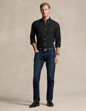 Camisa casual Polo Ralph Lauren de algodón manga larga para hombre