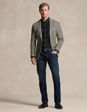 Camisa casual Polo Ralph Lauren de algodón manga larga para hombre