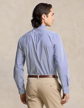 Camisa casual Polo Ralph Lauren de algodón manga larga para hombre