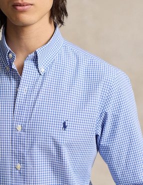 Camisa casual Polo Ralph Lauren de algodón manga larga para hombre