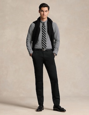 Camisa casual Polo Ralph Lauren de algodón manga larga para hombre