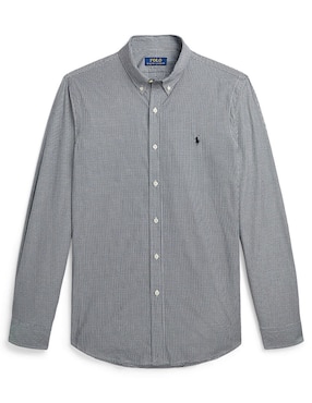Camisa casual Polo Ralph Lauren de algodón manga larga para hombre