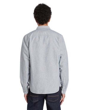 Camisa casual Timberland de algodón manga larga para hombre