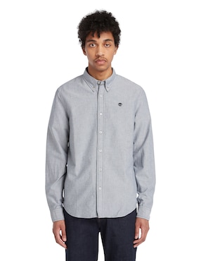 Camisa casual Timberland de algodón manga larga para hombre