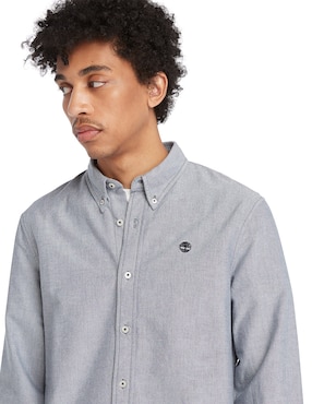 Camisa casual Timberland de algodón manga larga para hombre