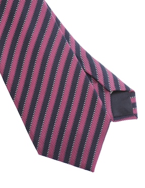 Corbata Scappino regular de seda estampado a rayas para hombre