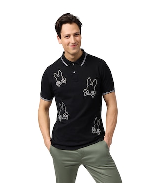 Playera Tipo Polo Psycho Bunny Para Hombre