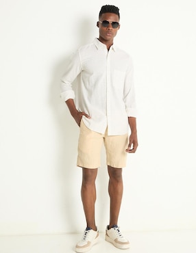 Bermuda Scappino de lino para hombre