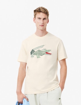 Playera Lacoste Cuello Redondo Para Hombre