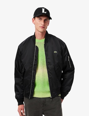 Chamarra Bomber Lacoste Impermeable Bolsa Con Cierre Para Hombre