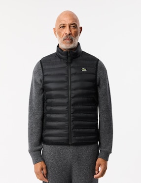 Chamarra Acolchada Lacoste Impermeable Con Bolsillos Para Hombre