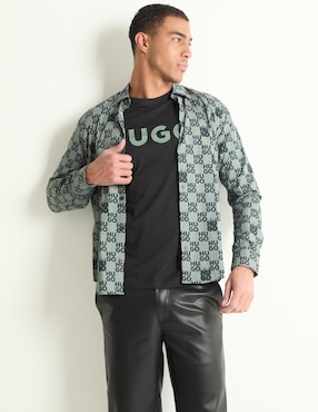 Camisa Casual HUGO De Algodón Manga Larga Para Hombre