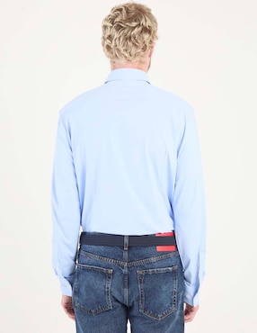 Camisa business casual Hugo de algodón manga larga para hombre