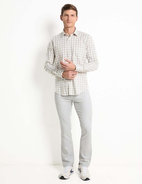 Pantalón recto Scappino de algodón para hombre