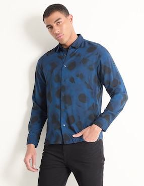 Camisa Casual HUGO De Algodón Manga Larga Para Hombre