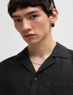 Camisa casual HUGO de algodón manga corta para hombre