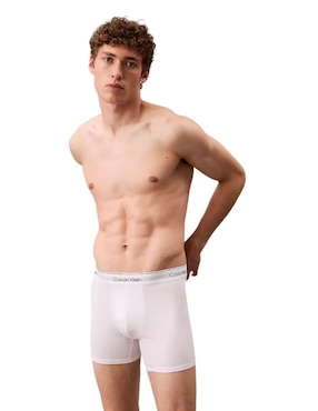 Set Bóxer Brief Calvin Klein De Algodón Para Hombre 3 Piezas