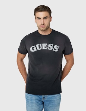 Playera GUESS Cuello Redondo Para Hombre